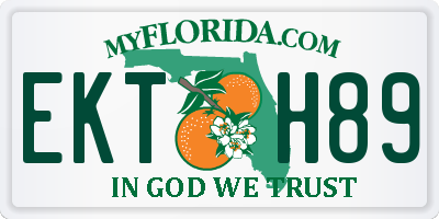 FL license plate EKTH89