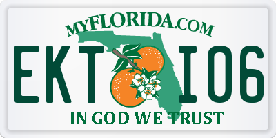 FL license plate EKTI06