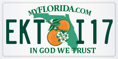 FL license plate EKTI17