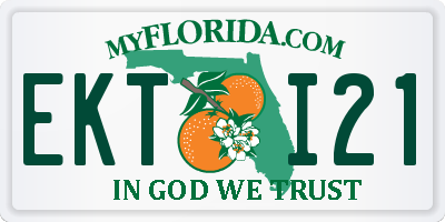 FL license plate EKTI21