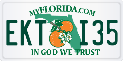 FL license plate EKTI35