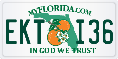 FL license plate EKTI36