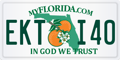 FL license plate EKTI40