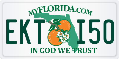 FL license plate EKTI50
