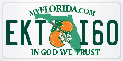 FL license plate EKTI60