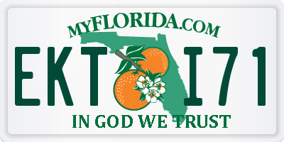 FL license plate EKTI71