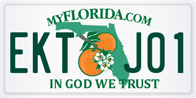 FL license plate EKTJ01