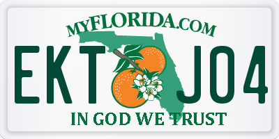 FL license plate EKTJ04