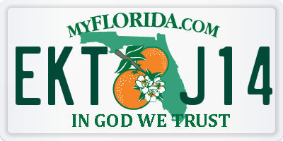 FL license plate EKTJ14