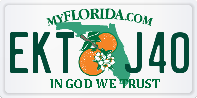 FL license plate EKTJ40
