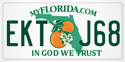 FL license plate EKTJ68