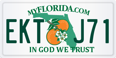 FL license plate EKTJ71
