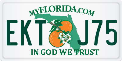 FL license plate EKTJ75