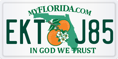 FL license plate EKTJ85