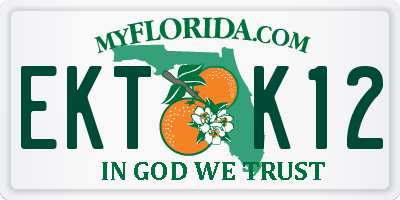 FL license plate EKTK12