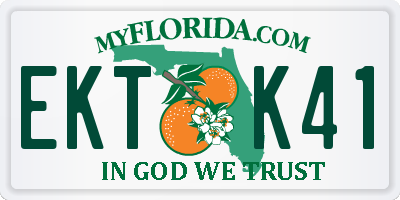 FL license plate EKTK41