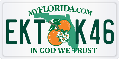 FL license plate EKTK46