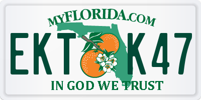 FL license plate EKTK47