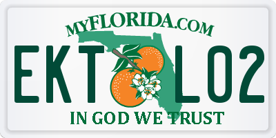 FL license plate EKTL02