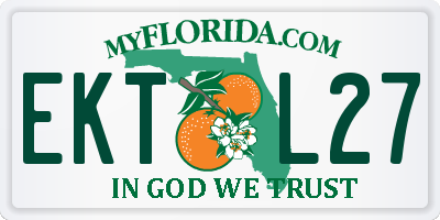 FL license plate EKTL27