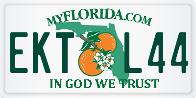 FL license plate EKTL44