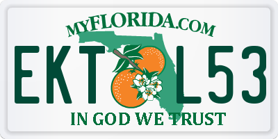 FL license plate EKTL53