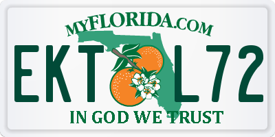 FL license plate EKTL72