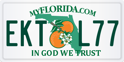 FL license plate EKTL77