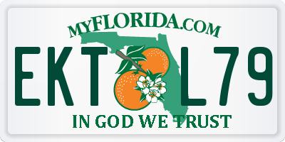 FL license plate EKTL79