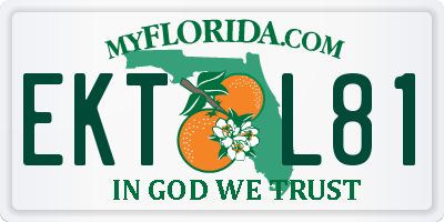 FL license plate EKTL81