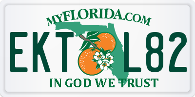 FL license plate EKTL82