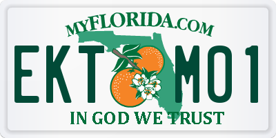 FL license plate EKTM01