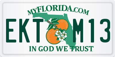FL license plate EKTM13