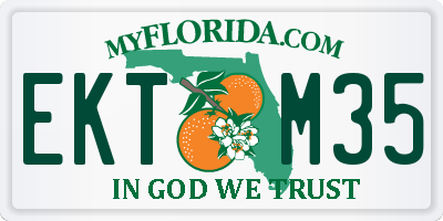 FL license plate EKTM35