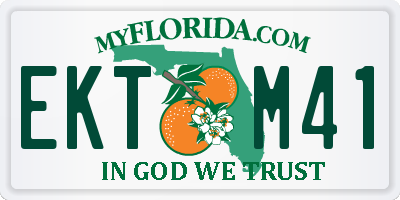 FL license plate EKTM41