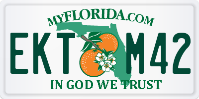 FL license plate EKTM42