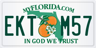 FL license plate EKTM57