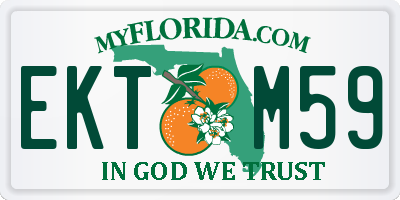 FL license plate EKTM59