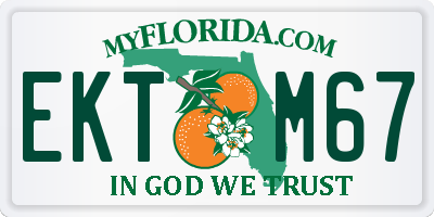 FL license plate EKTM67