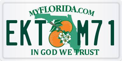 FL license plate EKTM71