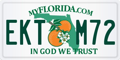 FL license plate EKTM72