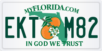 FL license plate EKTM82