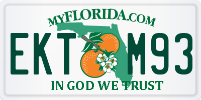 FL license plate EKTM93