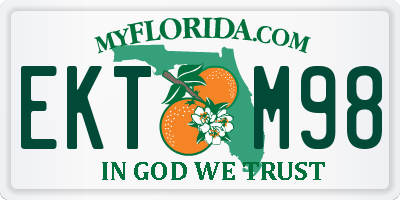 FL license plate EKTM98