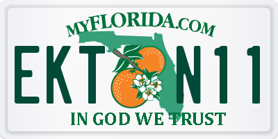FL license plate EKTN11