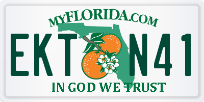 FL license plate EKTN41