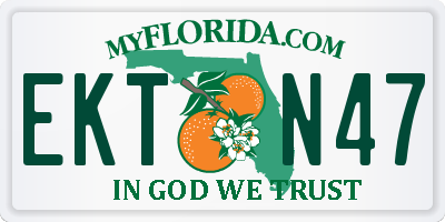 FL license plate EKTN47