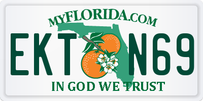FL license plate EKTN69