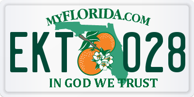 FL license plate EKTO28