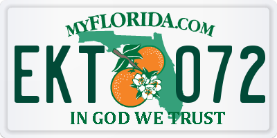 FL license plate EKTO72